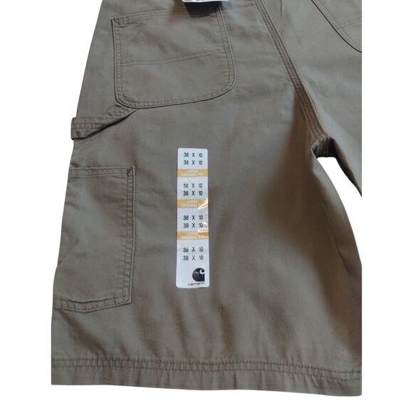 Carhartt Men's Size 38 Loose Original Fit Cargo Carpenter Canvas Work Shorts 10" - Picture 6 of 12